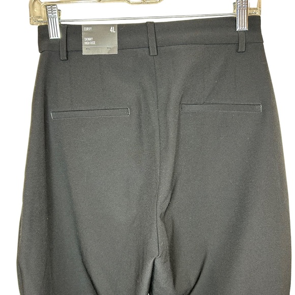 NWT Express Curvy High Waisted Supersoft Twill Skinny Pant Black 4L - Picture 8 of 14